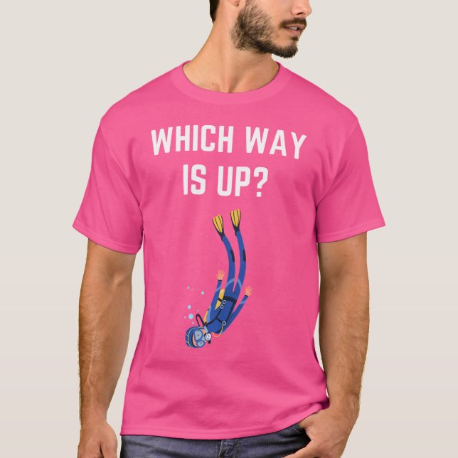 Camiseta Qual É A Forma Engraçada De Mergulhar E Mergulhar  (Frente)