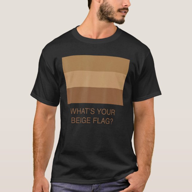 Camiseta Qual é a sua bandeira bege? (Frente)