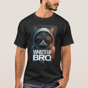 Camiseta QUAL É BRO Clube de Gatos Moda Streetwear