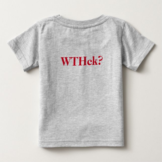 Camiseta Qual é o Engraçado? Chá de Crianças. (Verso)