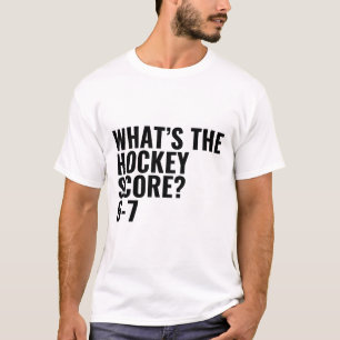 Camiseta Qual é o placar do hóquei 6-7 _1