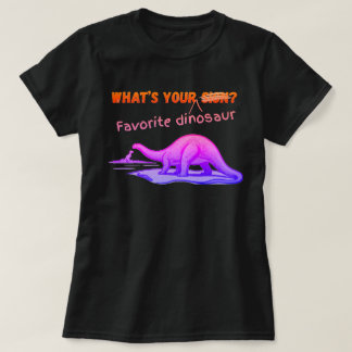 Camiseta Qual é o seu DINOSSAURO favorito