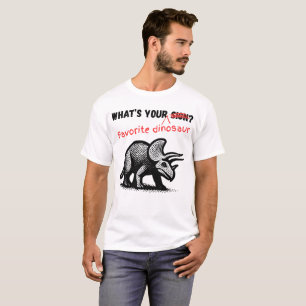 Camiseta Qual é o seu DINOSSAURO favorito