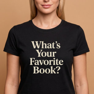 Camiseta Qual é o Seu Livro Favorito? Leitura