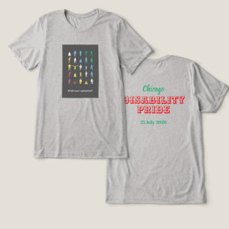Camiseta Qual é o seu superpoder? Mês do Orgulho da Deficiê