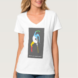 Camiseta Qual é o seu superpoder? Mês do Orgulho da Deficiê