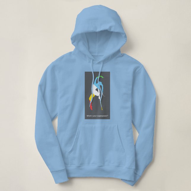 Camiseta Qual é o seu superpoder? Mês do Orgulho da Deficiê (Frente do Design)