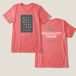 Camiseta Qual é o seu superpoder? Mês do Orgulho da Deficiê