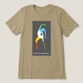 Camiseta Qual é o seu superpoder? Mês do Orgulho da Deficiê