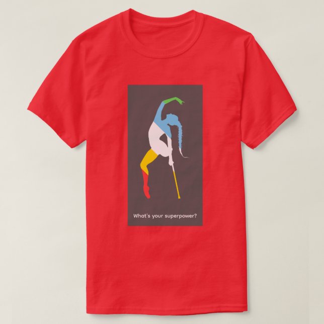 Camiseta Qual é o seu superpoder? Mês do Orgulho da Deficiê (Frente do Design)