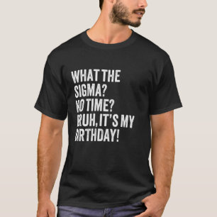 Camiseta Qual é o Sigma Sem Tempo Cara É Meu Aniversário Pi