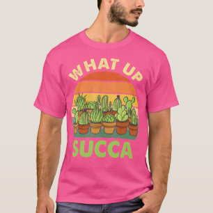 Camiseta Qual é Succa Cactus Engraçado Suculentas Plantas J