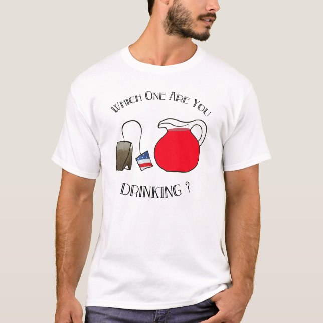 Camiseta Qual é você bebendo (Frente)