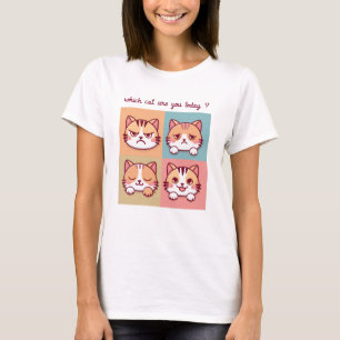 Camiseta qual gato você é hoje?