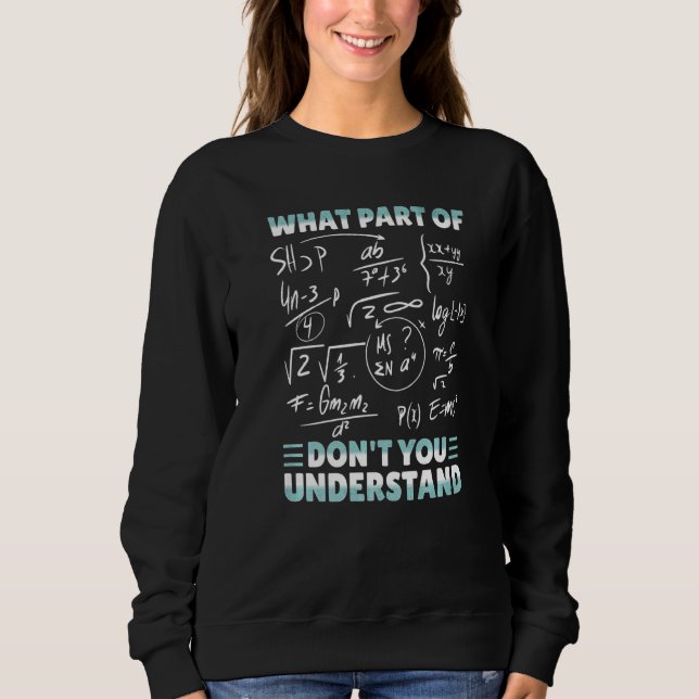 Camiseta Qual Parte De Não Entende Matemática Divertida Ens (Frente)