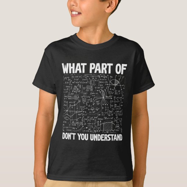 Camiseta Qual Parte De Não Entende Matemática Divertida Mat (Frente)