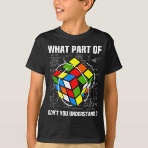 Camiseta Qual Parte De Não Você Entende Puzzle Cubo Matemát