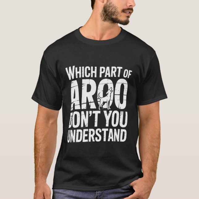 Camiseta Qual Parte do Aroo Você Não Entende Husky Pet  (Frente)
