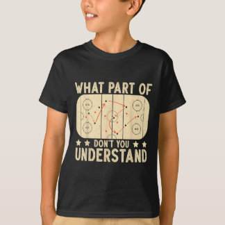 Camiseta Qual Parte do Hóquei Você Não Entende Jogador de H