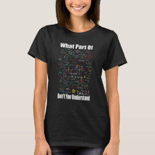 Camiseta Qual Parte Você Não Entende Piadas de Matemática