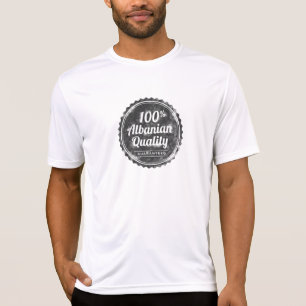 Camiseta Qualidade do albanês de 100%