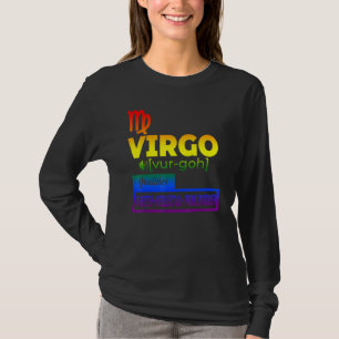 Camiseta Qualidades Coloridas do Virgo Zodiac