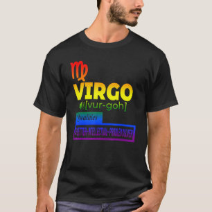 Camiseta Qualidades Coloridas do Virgo Zodiac