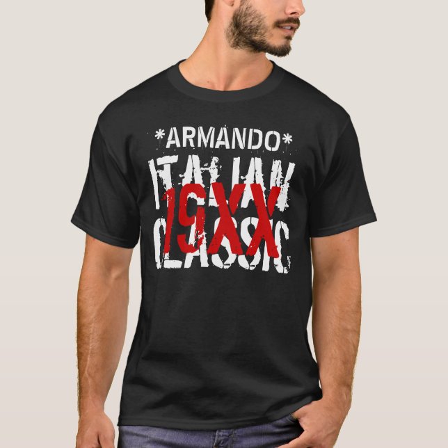 Camiseta Qualquer Ano ITALIANO Apelido Personalizado de Ani (Frente)