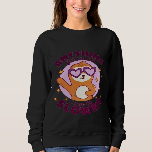 Camiseta Qualquer Coisa Mais Lenta, Lã (Frente)