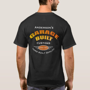 Camiseta Qualquer data de criação personalizada da Garage