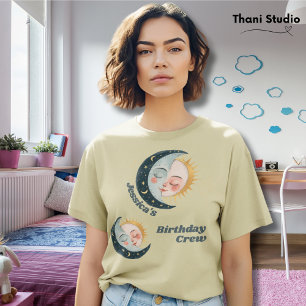 Camiseta Qualquer Idade Vintage Celestial Pajama Aniversári