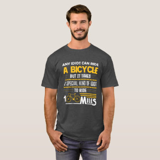 Camiseta Qualquer idiota pode andar de bicicleta, mas é pre