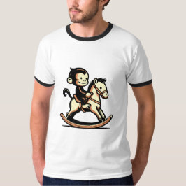 Camiseta Qualquer Macaco Colorido No Cavalo Rocco