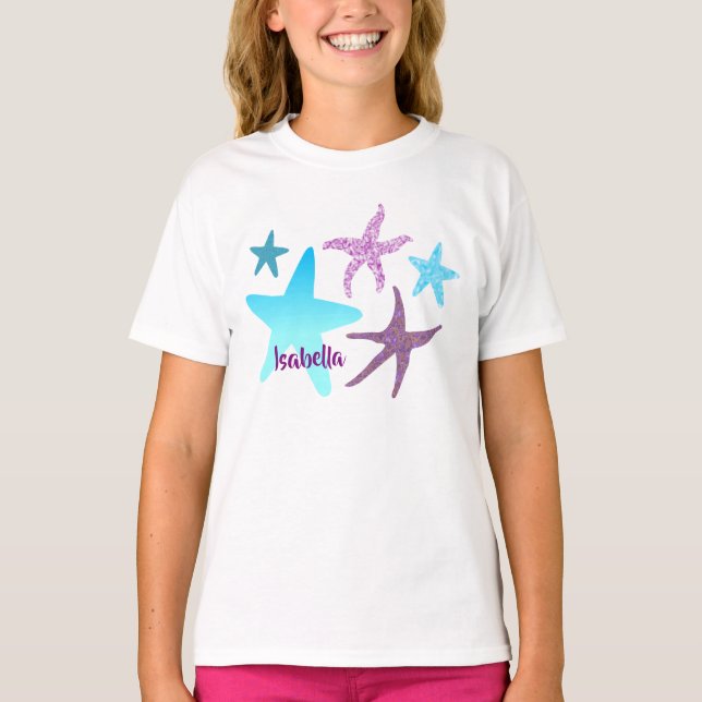 Camiseta Qualquer Nome Starfish Toddler & Baby Tee (Frente)