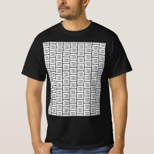 Camiseta Qualquer padrão de repetição de logotipo ou imagem
