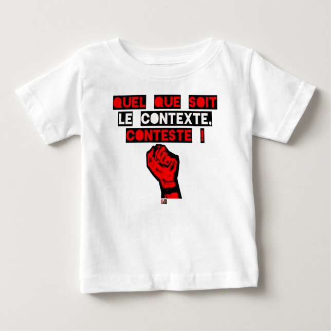 Camiseta Qualquer que seja o CONTEXTO CONTESTA! - Jogos de (Frente)