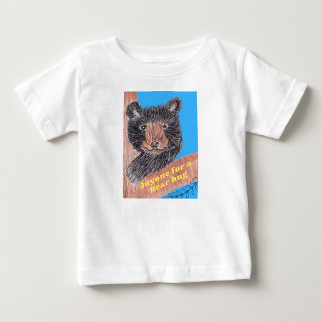 Camiseta Qualquer um por um abraço de urso (Frente)