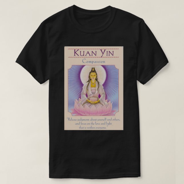 Camiseta Quan Yin E Compaixão (Frente do Design)