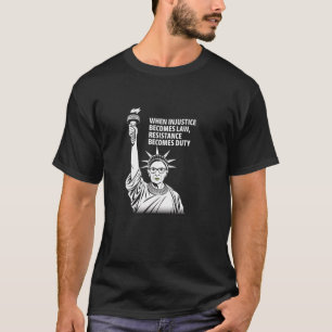 Camiseta Quando a Injustiça se Torna Lei a Resistência se T