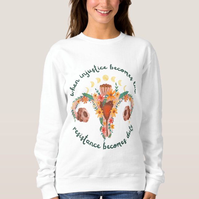 Camiseta Quando a injustiça se transforma em lei pró-escolh (Frente)
