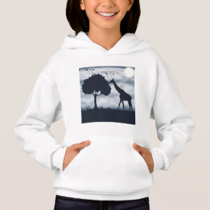 Camiseta Quando a Lua sussurra para a Girafa