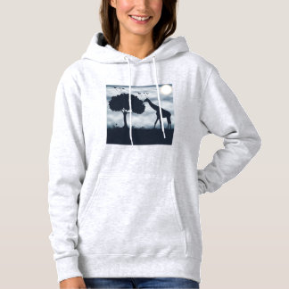 Camiseta Quando a Lua sussurra para a Girafa