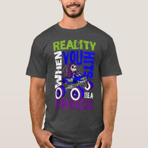 Camiseta Quando A Realidade Te Atinge Como Um Virtual De Tr