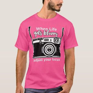 Camiseta Quando A Vida Esmaecer, Ajuste O Pho Da Câmera De 