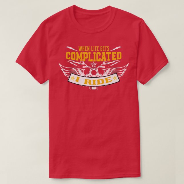 Camiseta Quando A Vida Se Complicar Eu Passo (Frente do Design)