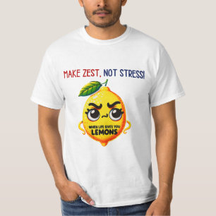 Camiseta Quando A Vida Te Dá Um Cartoon De Limões