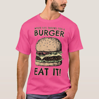 Camiseta Quando a vida te dá um Hambúrguer COMA-O