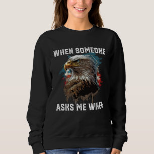 Camiseta Quando alguém me pergunta quando águia-careca amer