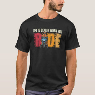 Camiseta Quando Andas A Viajar O Esporte De Motocicleta Vin