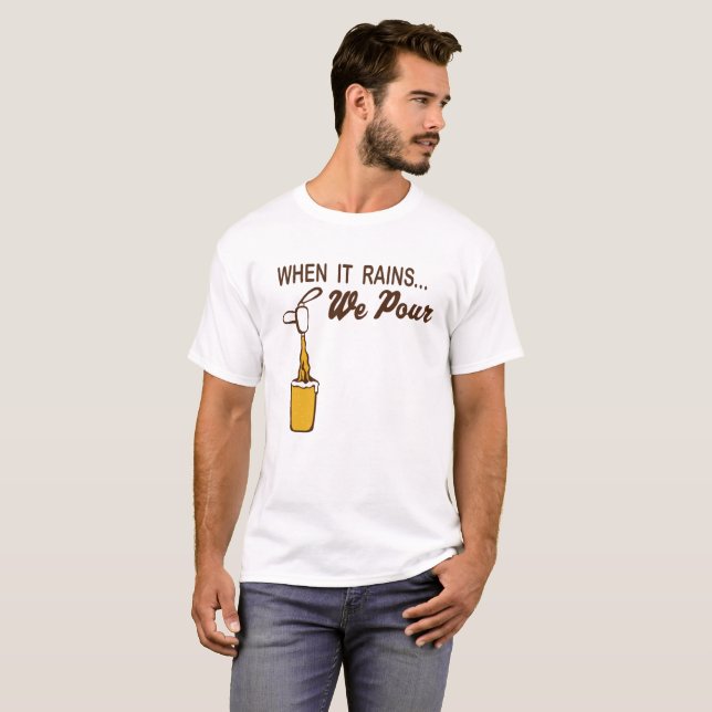 Camiseta Quando chove nós derramamos (Frente Completa)